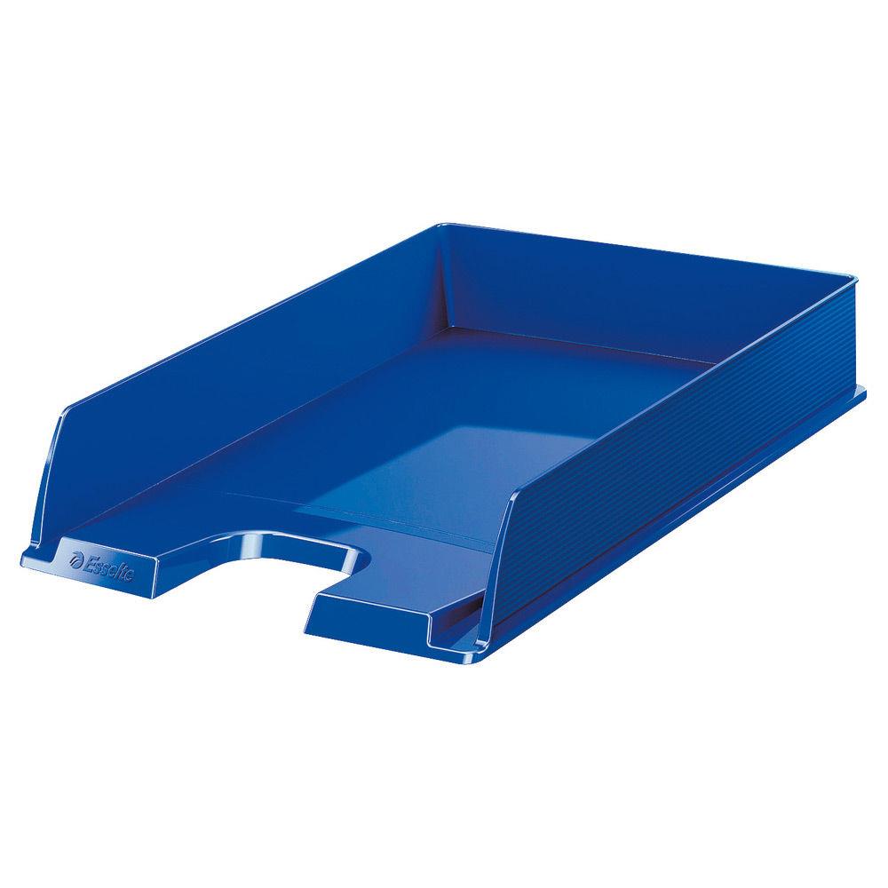 Corbeille  courrier Esselte Europost  - 35 x 6,10 x 25,4 cm - bleu opaque