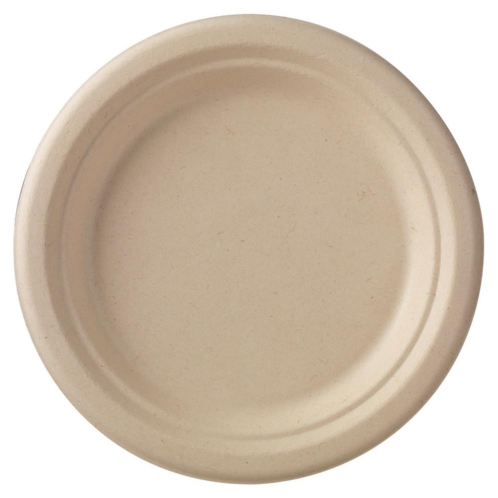 Ecoecho dner assiette recyclable cru 50 x 18 cm - paquet 50 units