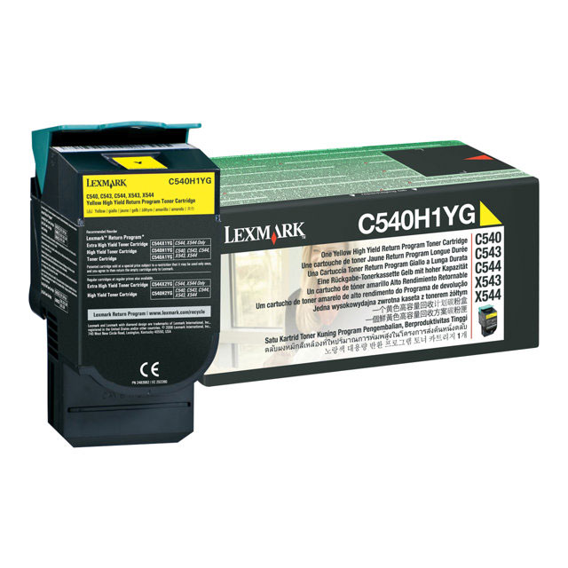 Cartouches de toner - Lexmark c540h1yg cartouche de toner 1 pi�ce(s) original jaune