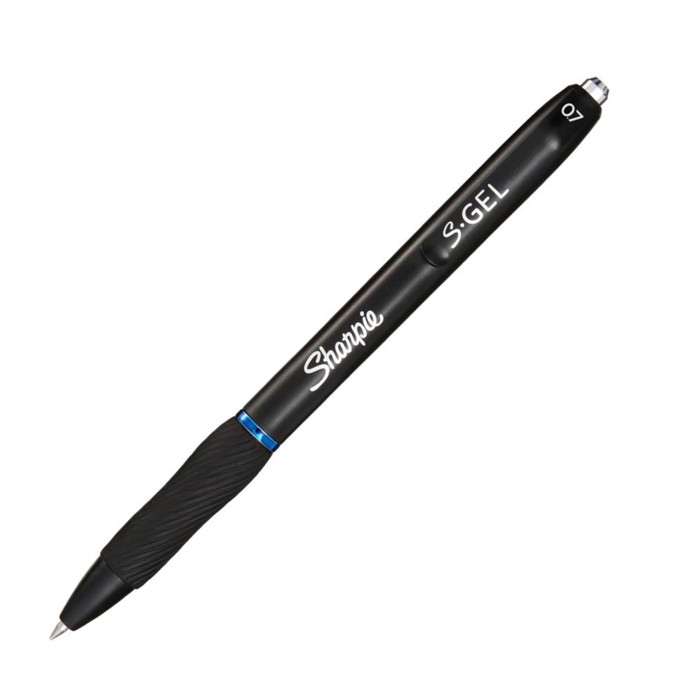 Stylo S-Gel rtractable Sharpie - pointe moyenne 0,7 mm - Bleu