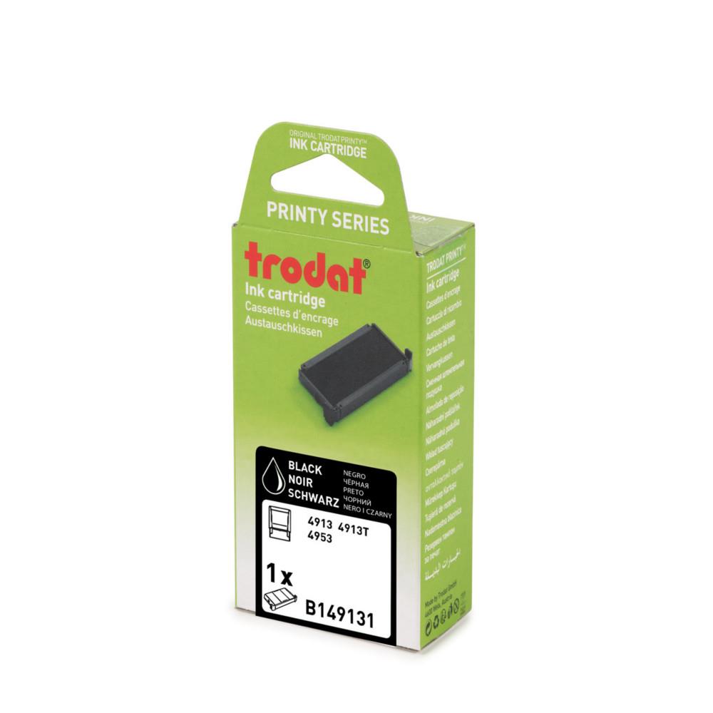 Cassette d'encre de rechange pour Tampons Trodat Printy 4913 - Noir