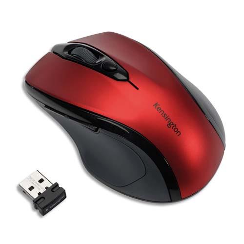 Kensington souris sans fil taille moyenne pro fit - rouge rubis