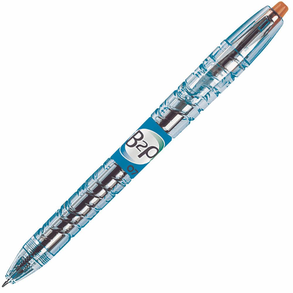 Stylo  bille Pilot B2P - encre gel - pointe moyenne rtractable - rouge
