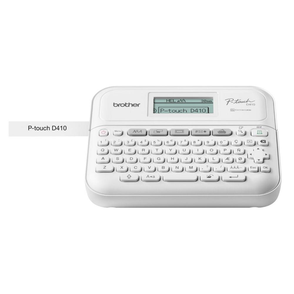 Etiqueteuse de bureau Brother P-Touch PT-D410VP - Blanc