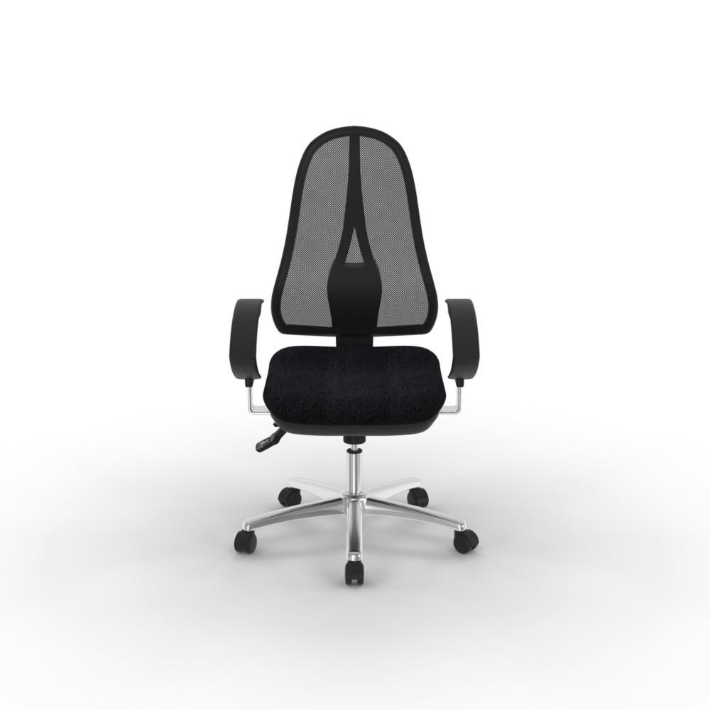Sige de bureau Icare Open Point Deluxe - maille filet - dossier noir - assise noir
