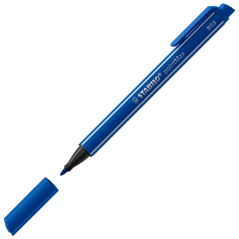 Stylo feutre Stabilo pointMax - pointe multi-fonction - bleu