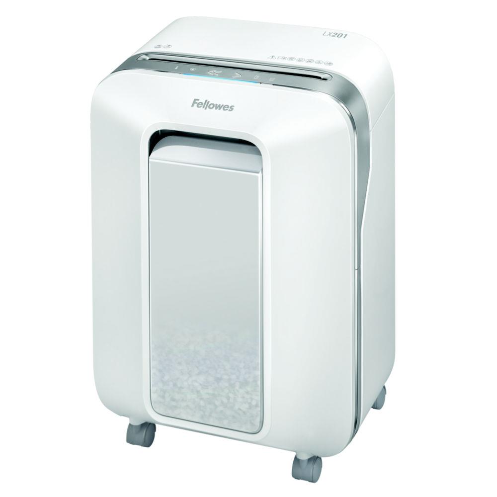 Fellowes destructeur powershred lx201 microparticules blanc