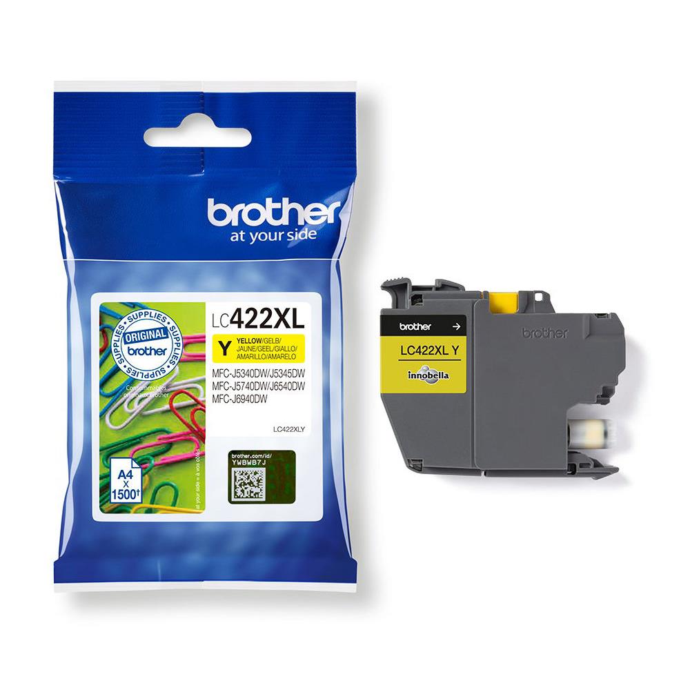 Cartouches pour imprimantes - Brother lc-422xly cartouche d'encre 1 pice(s) original jaune