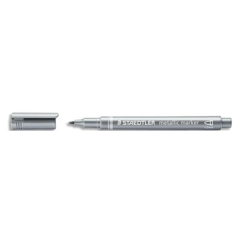 Marqueur Staedtler - pointe M - argent