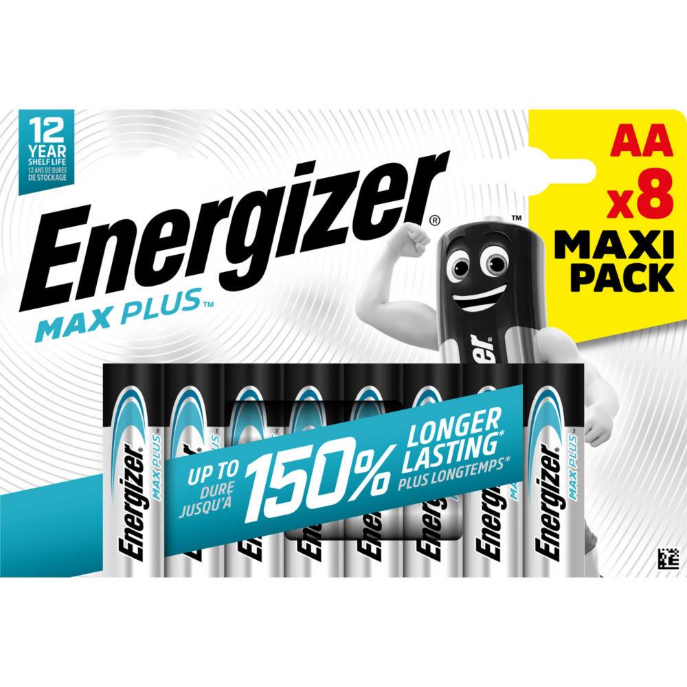 Piles Energizer Max Plus - AA - blister de 8 piles