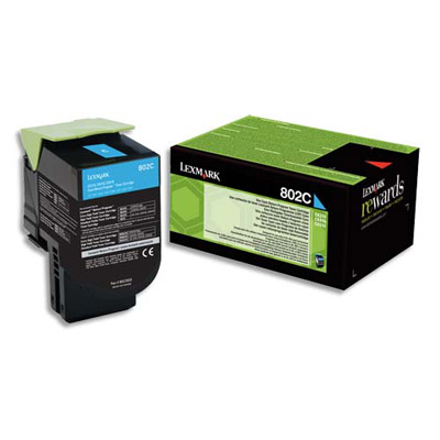 Cartouches de toner - Lexmark 802c cartouche de toner 1 pice(s) original cyan