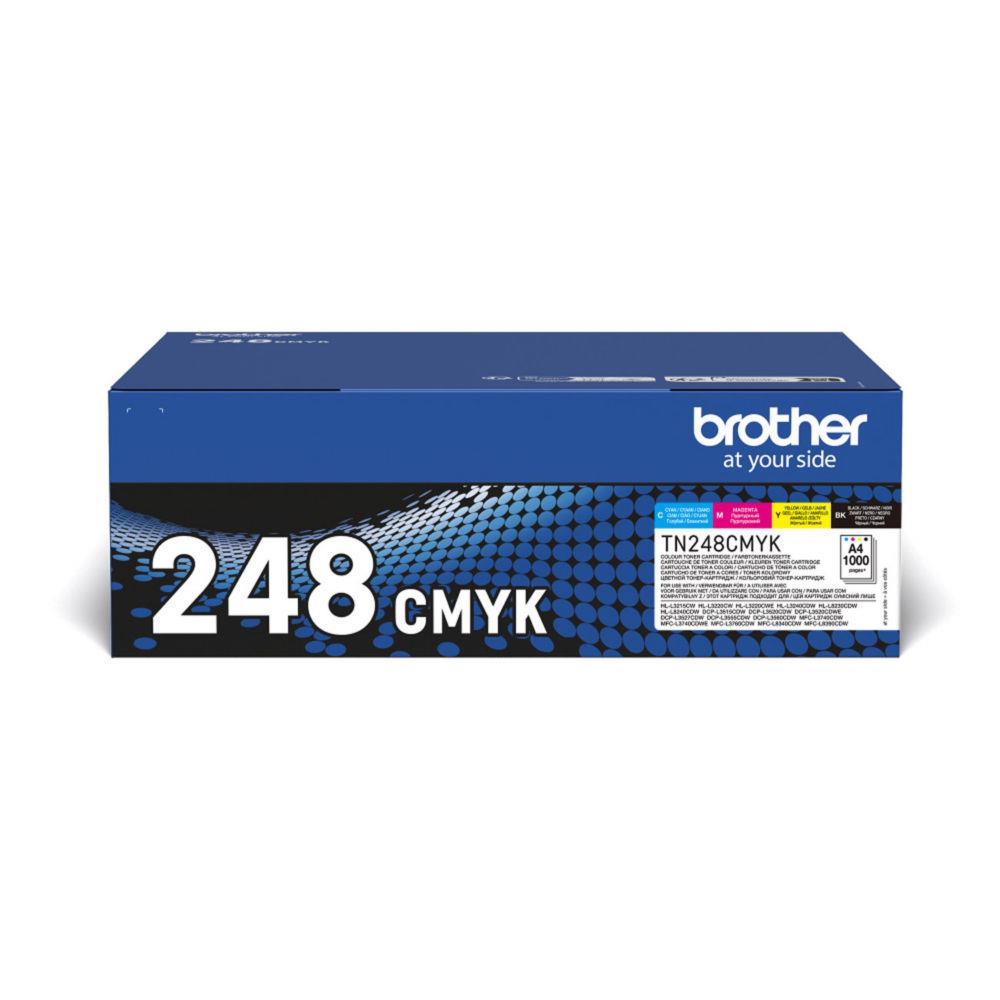 Cartouches de toner - Brother tn-248val cartouche de toner 4 pice(s) original noir, cyan, magenta, jaune
