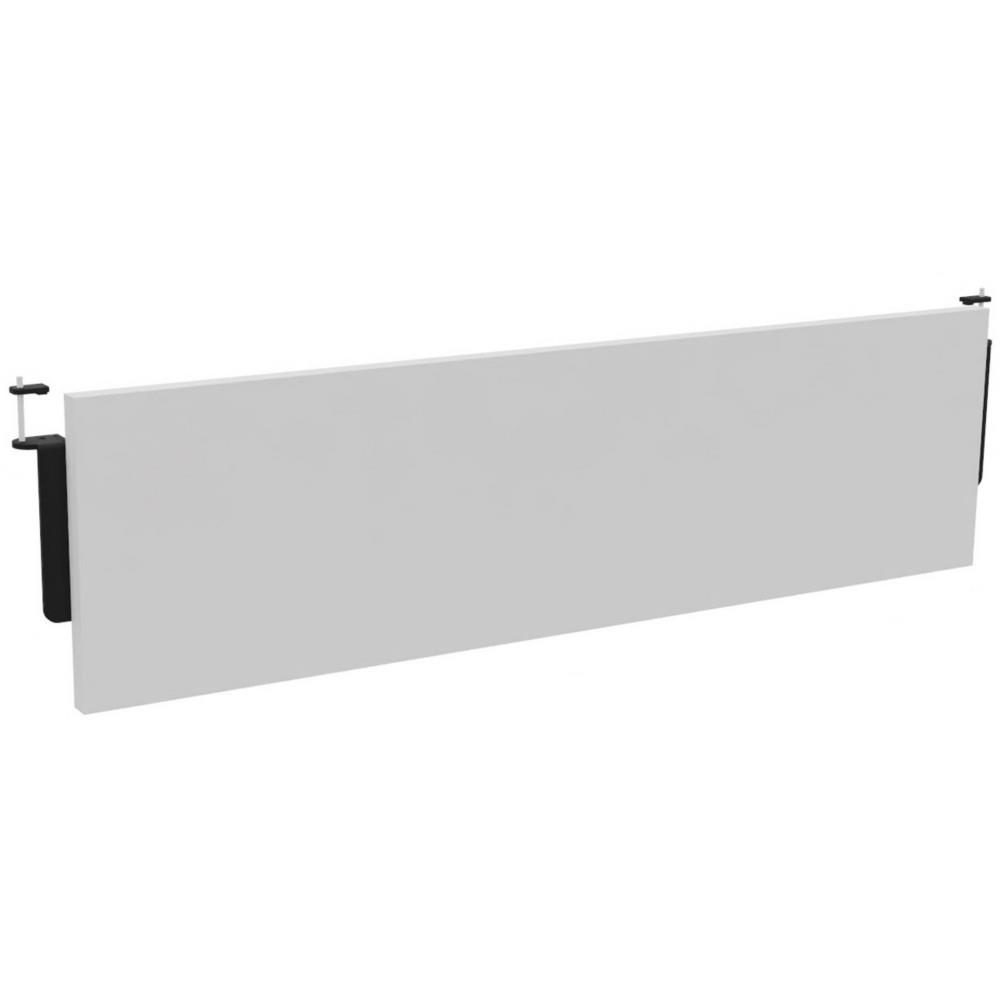 Voile de fond Osmose Blanc - Pour bureau L 120 cm pieds Noir