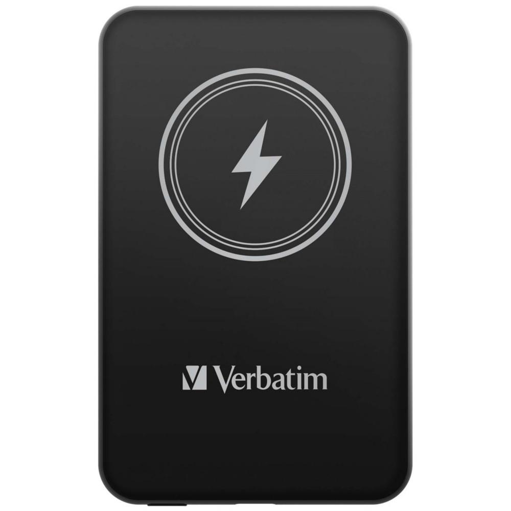 Batterie de secours externe (power bank) - Verbatim charge 'n' go lithium polymre (lipo) 5000 mah recharge sans fil noir