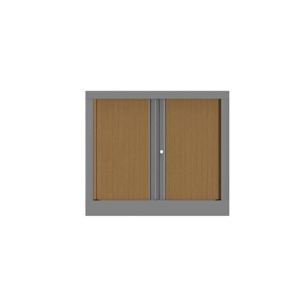 Armoire  rideaux mtallique Confort+ Ht 70 x L.80 cm - corps Aluminium rideaux Htre