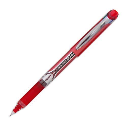Feutre tubulaire Pilot V5 Grip - noir - criture 0.3 mm - rouge