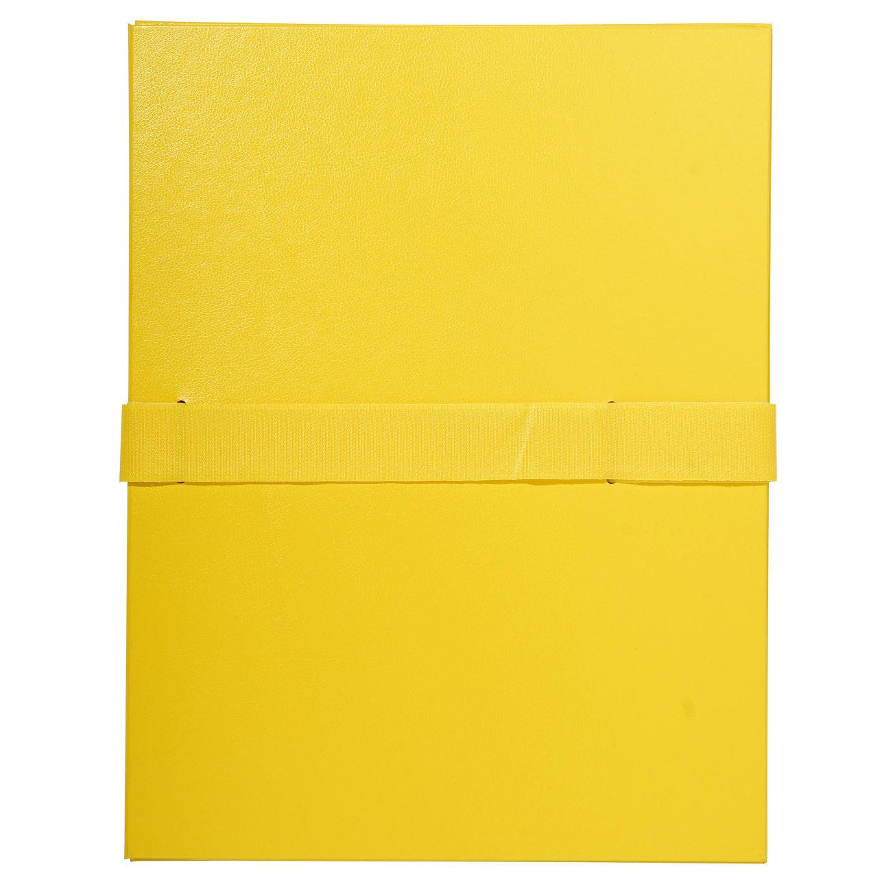 Chemise extensible Exacompta - en balacron - fermeture par sangle velcro - jaune