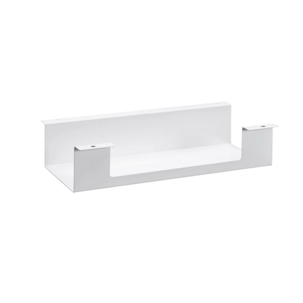 Goulotte organisateur de cbles L 60 cm  Blanc