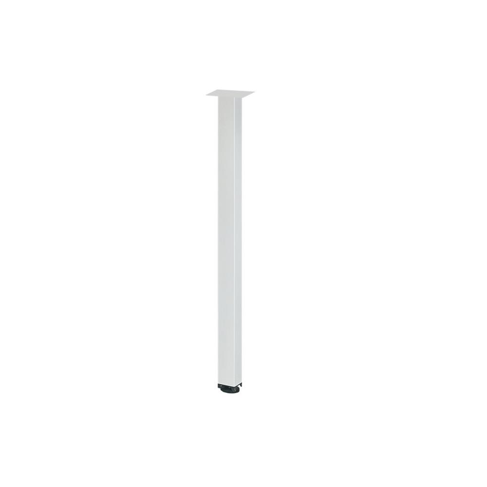 Kit 1 pied mtal carr pour Extension retour Odysse - Blanc