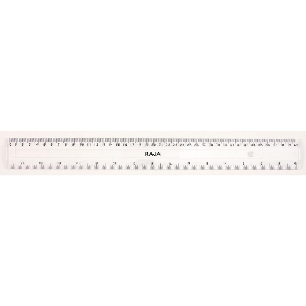 Rgle 40 cm - 15 -75 pouces - transparente