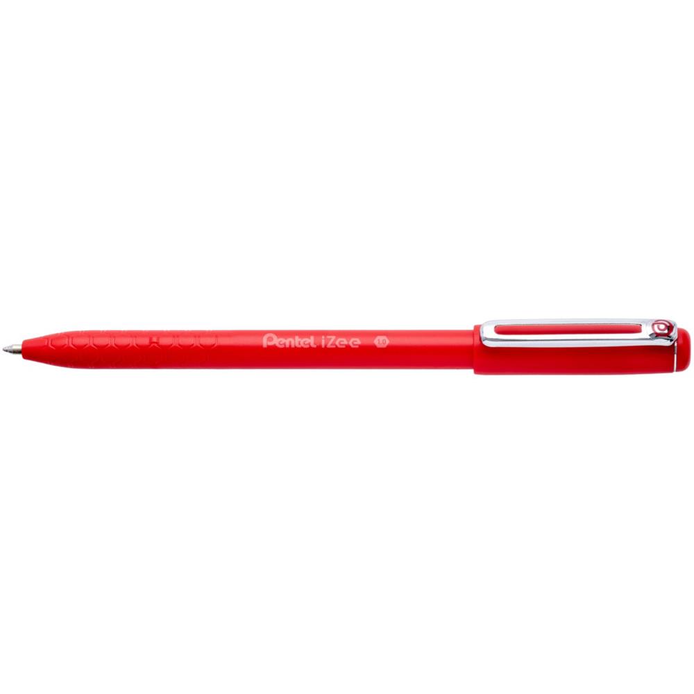 Stylo bille Pentel Izee  capuchon - Pointe large 1 mm - Rouge