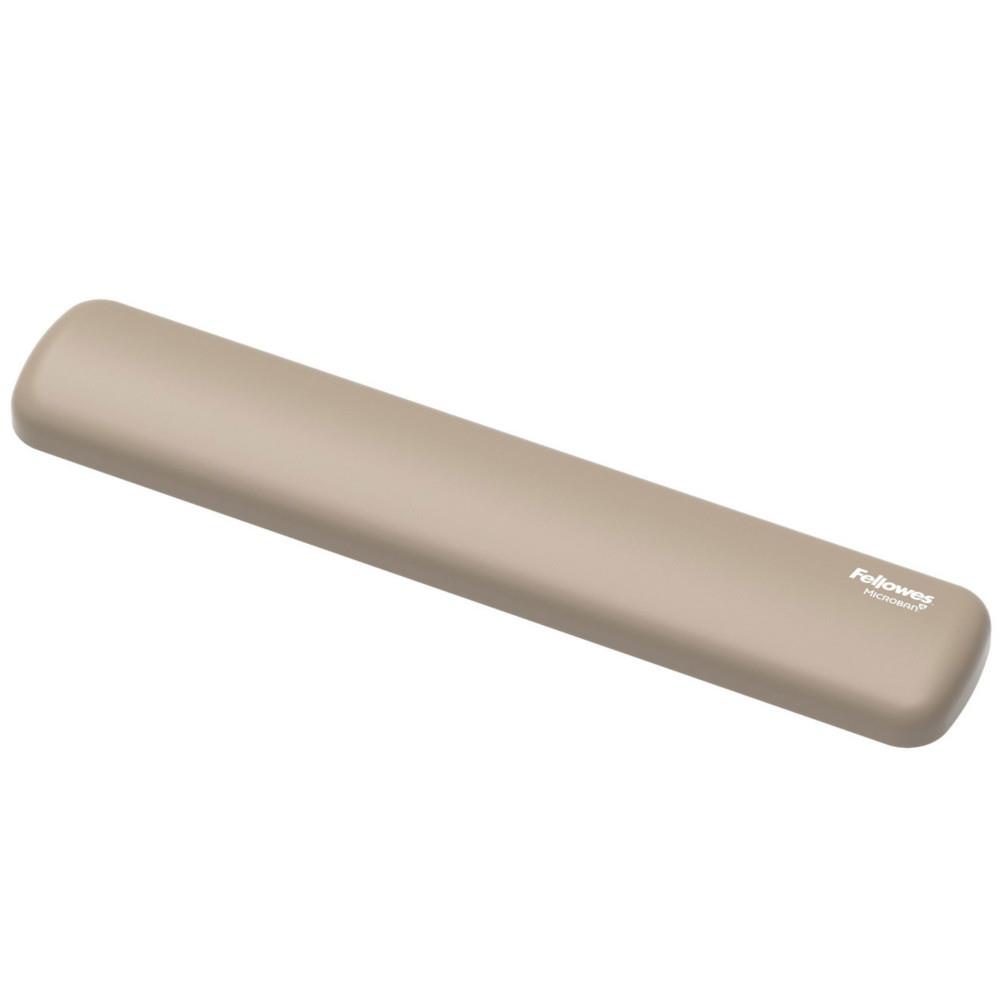 Repose-poignet Breyta Fellowes pour clavier compact - Coussin antibact�rien en silicone doux - L. 32 x P. 6 cm - Sable
