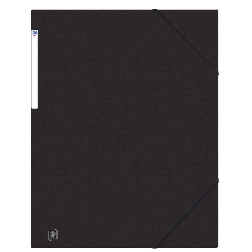 Chemises 3 rabats  lastiques Oxford Top File + A3 - noir