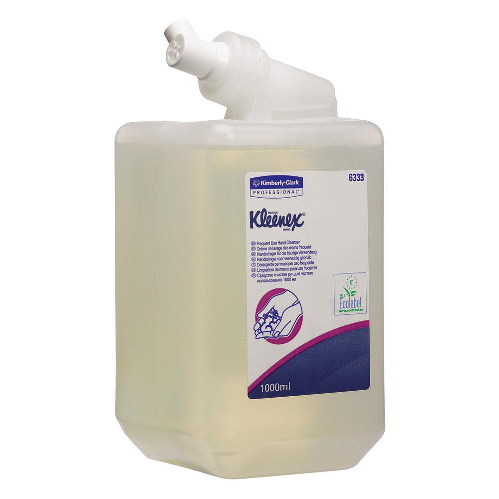 Savon liquide Kleenex - nettoyant pour mains cassette 1 l transparent