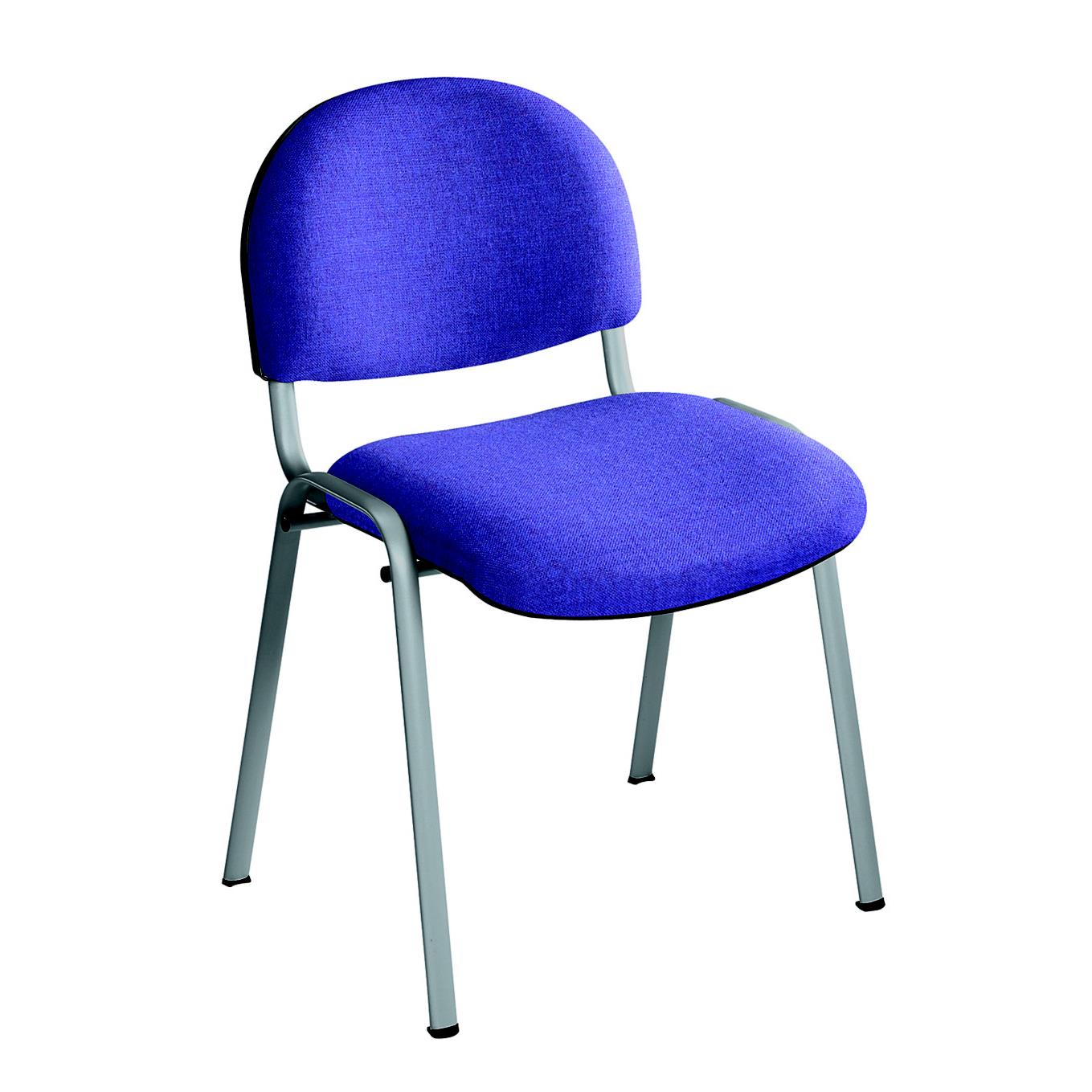 Chaise runion et visiteur Xeno - Tissu rembourr - Violet - Pieds Alu