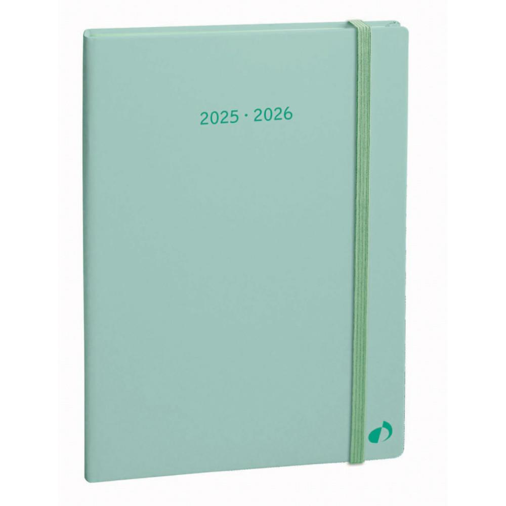 Agenda semainier Quo Vadis Plan Notes - 15 x 21 cm - Vert - Septembre 2025 � D�cembre 2026