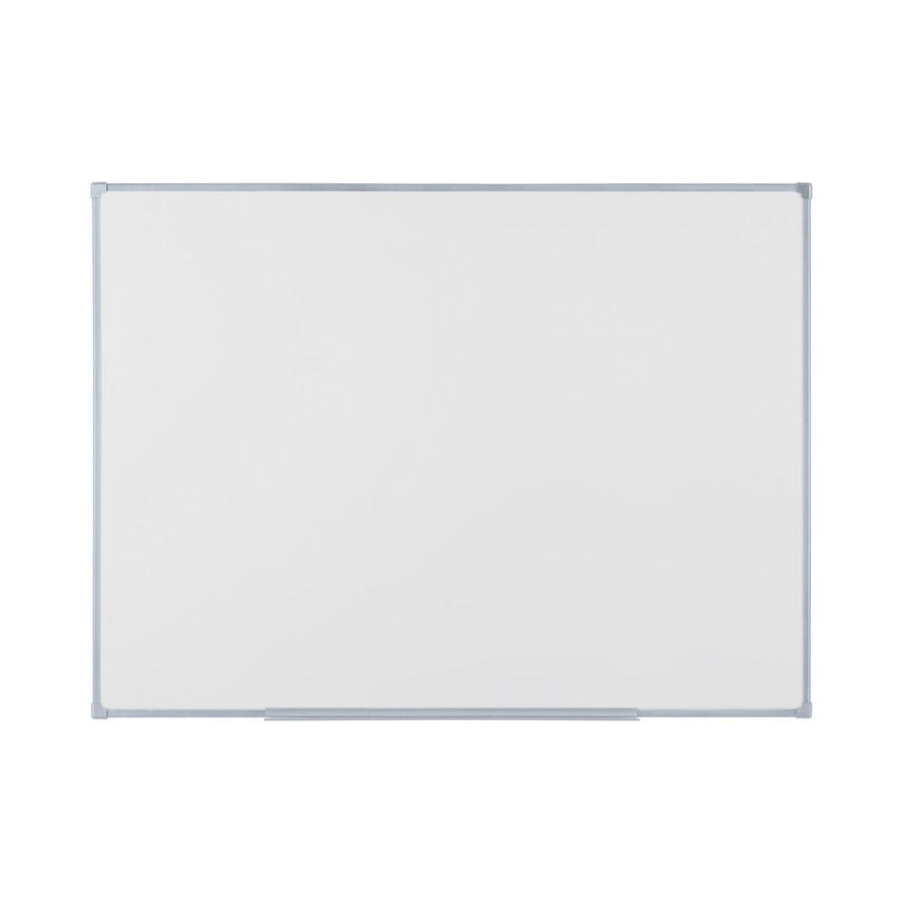 Tableau blanc laqu Slim cadre aluminium gris - H.60 x L.90 CM