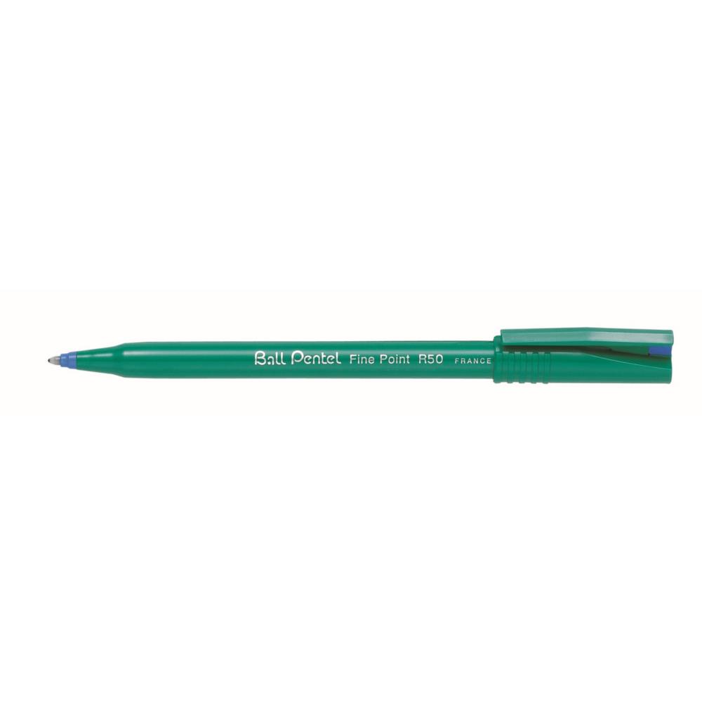 Feutre  bille Ball Pentel R50 - pointe 0,8 mm - encre bleue