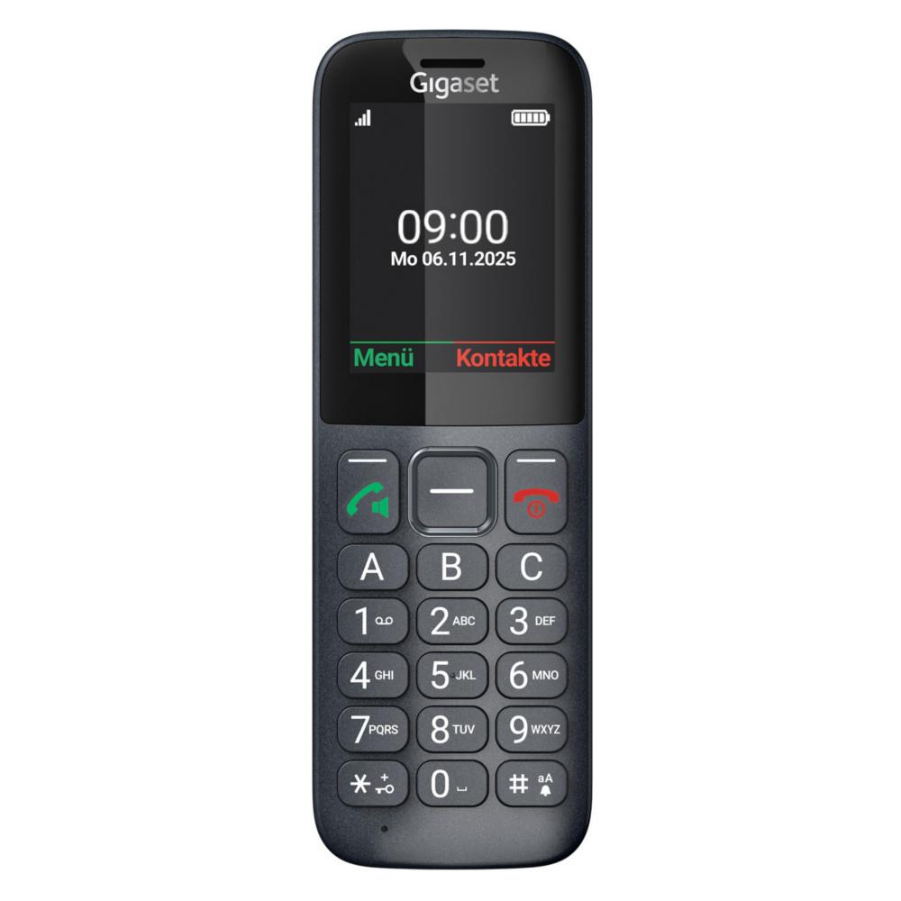 T�l�phone sans fil Gigaset COMFORT 600 SIM 4G VoLTE avec carte SIM sur socle - �cran couleur 2,4" - Noir