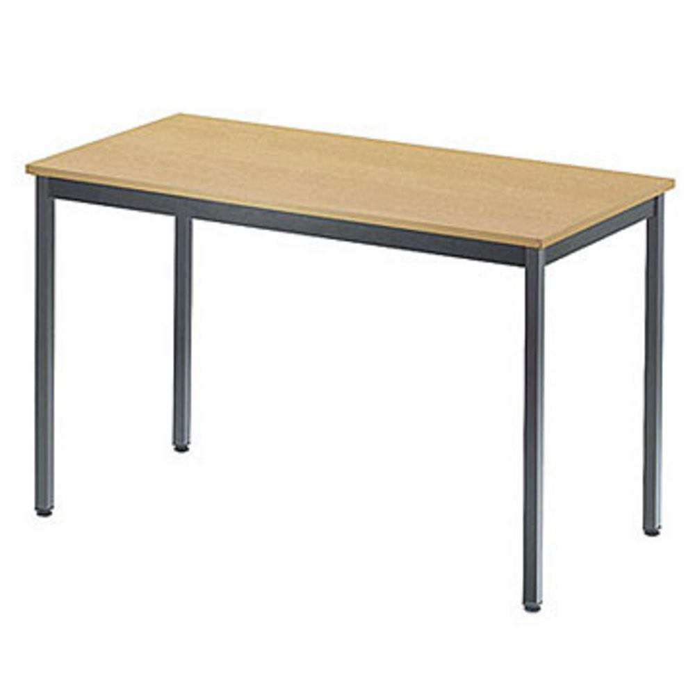 Table Primo Iso rectangle - 120 x 60 cm - plateau htre - pied gris fonc