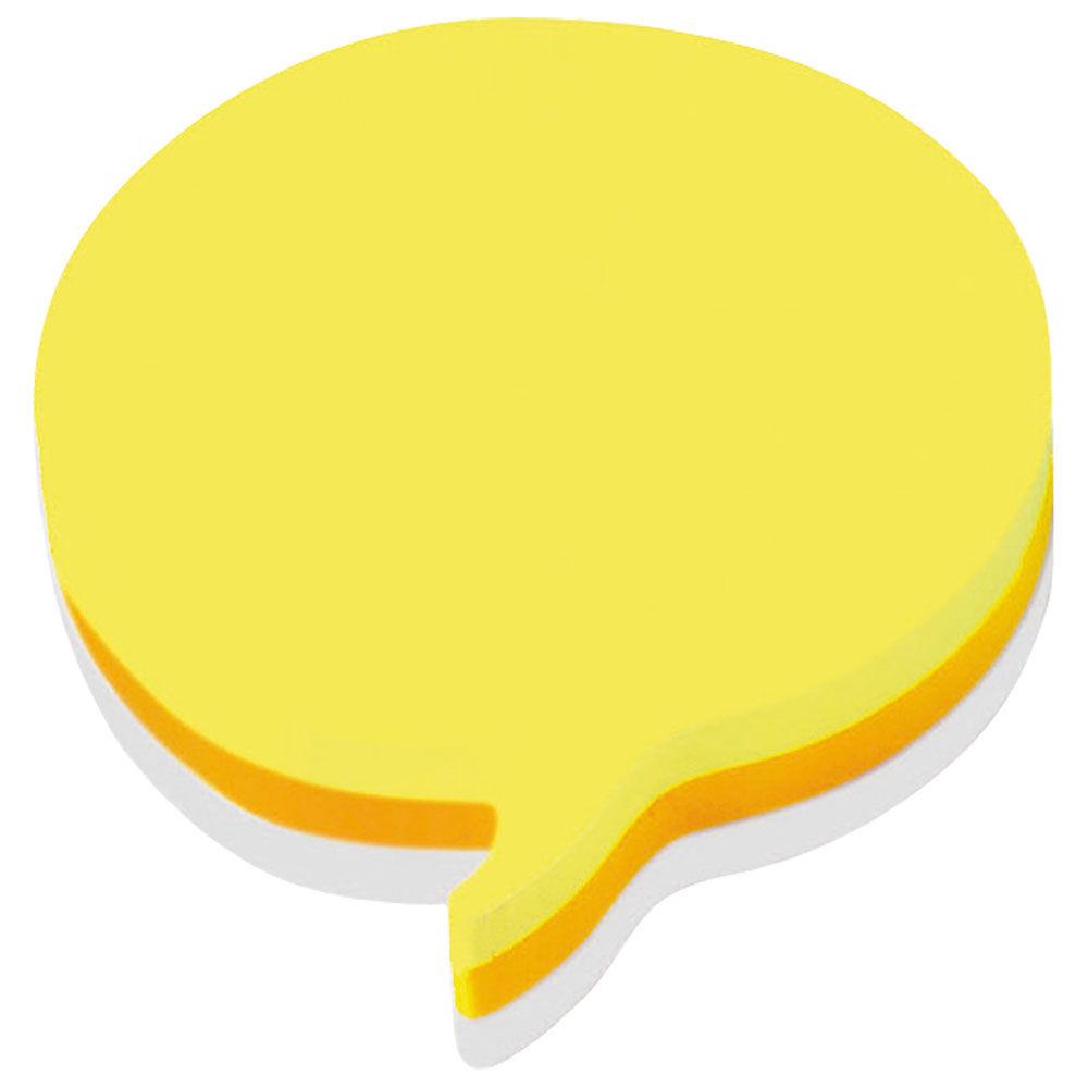 Cube Post-it forme bulle - bloc de 225 feuilles - 3 couleurs