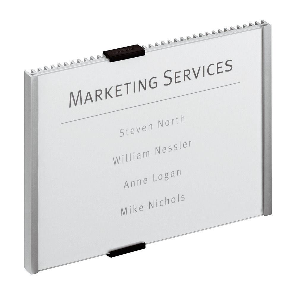 Plaque de porte Info Sign - 210 x 148.5 mm - Argent Mtallis