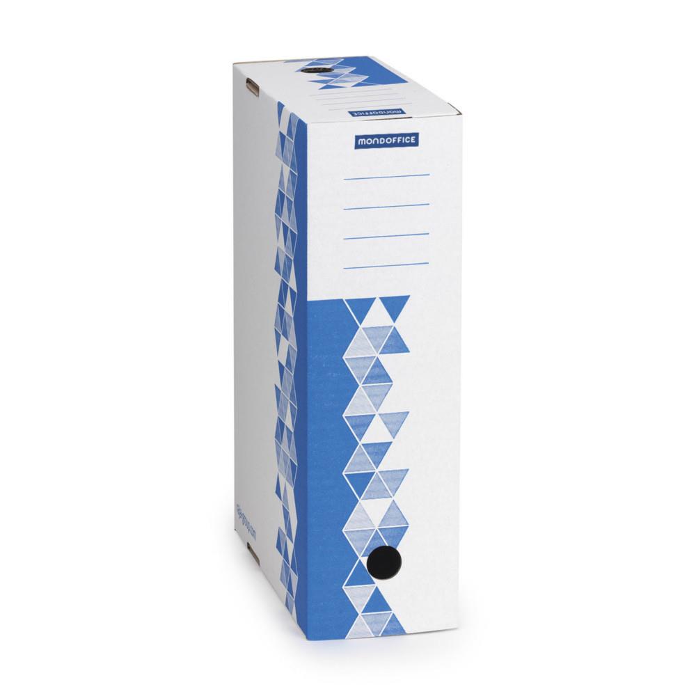 Bo�te archives Mondoffice Premium - Dos 10 cm - Bleu - Lot de 10
