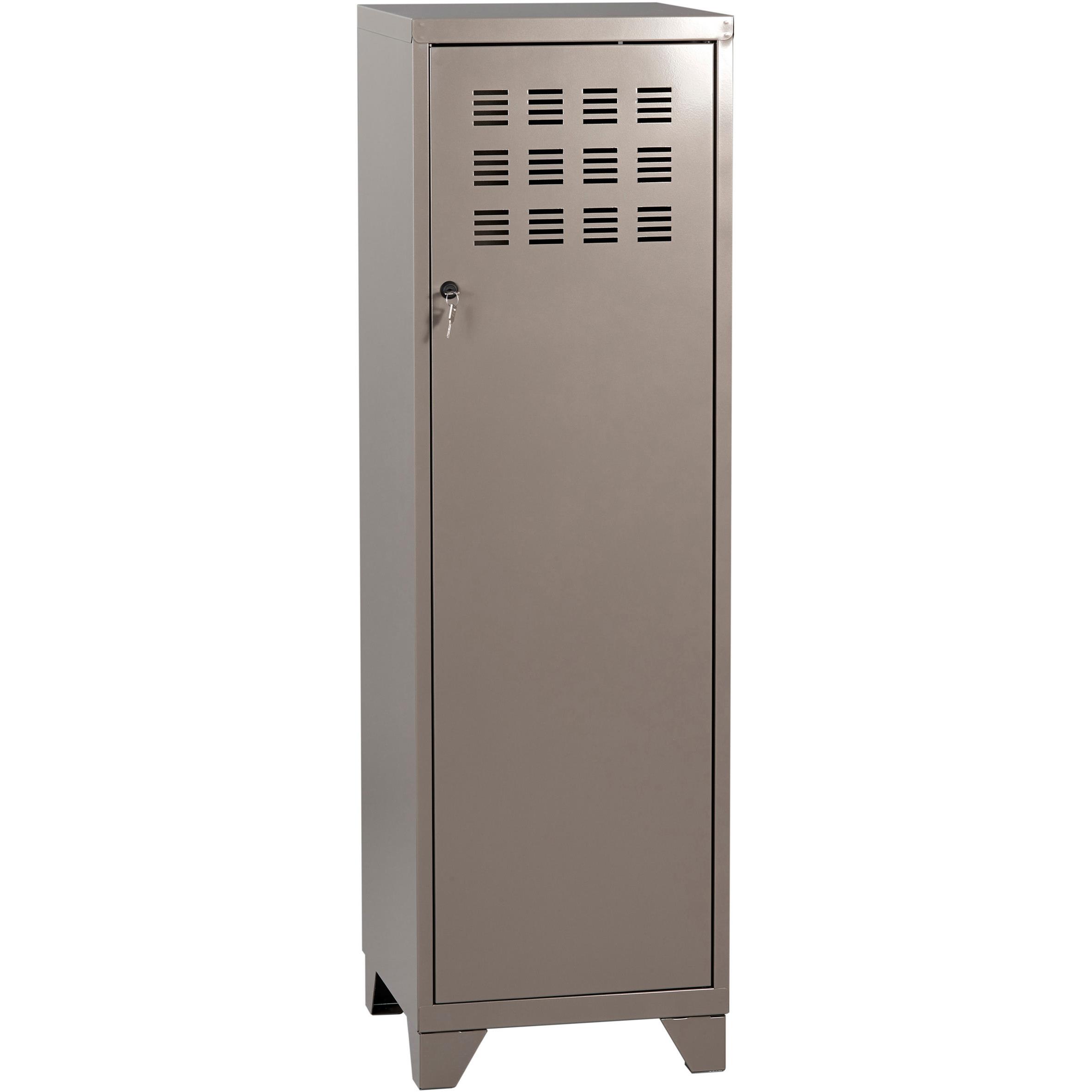 Casier vestiaire mtal Osmose - H 133 cm - taupe nacr