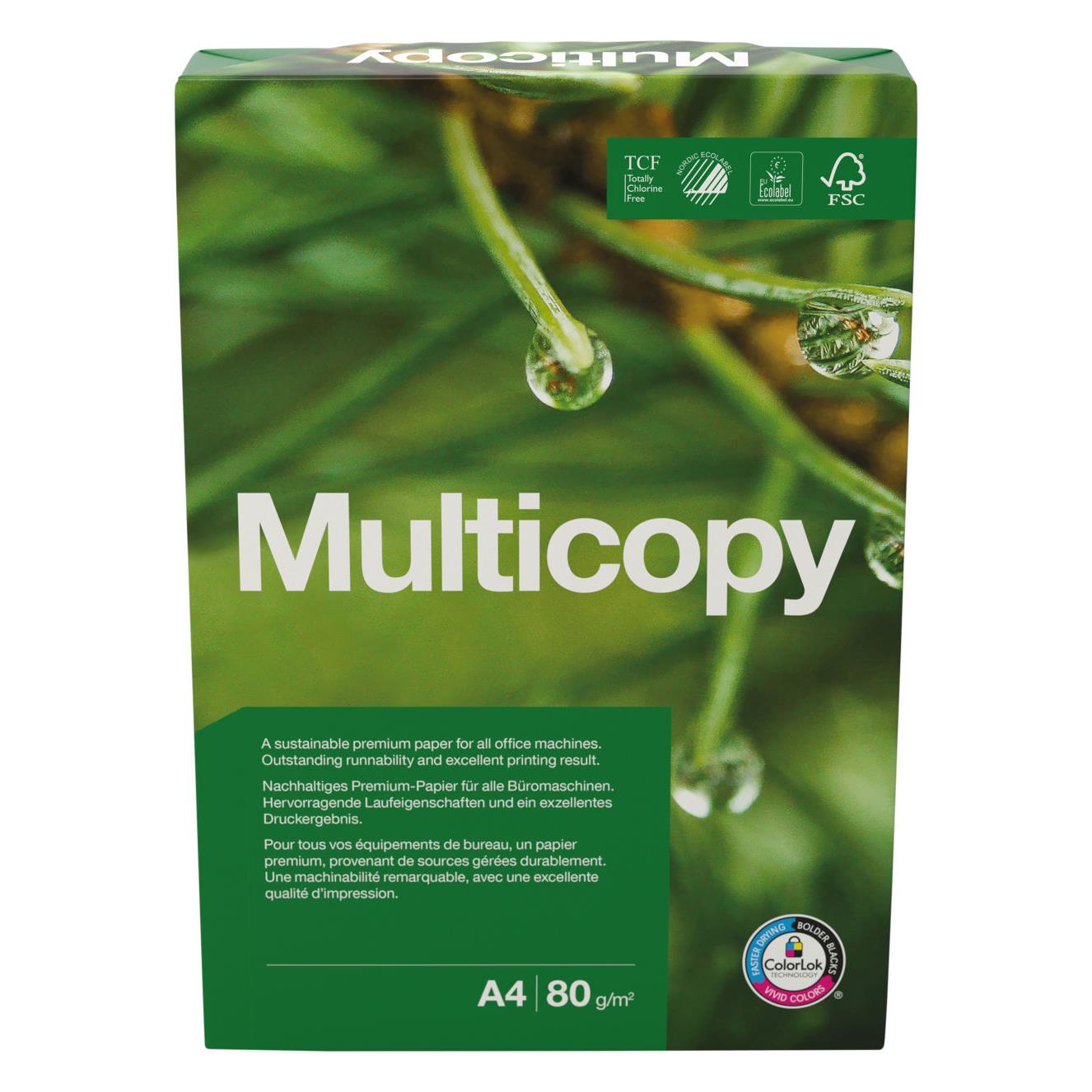 Papier A4 blanc 80g co-responsable - ramette de 500 feuilles