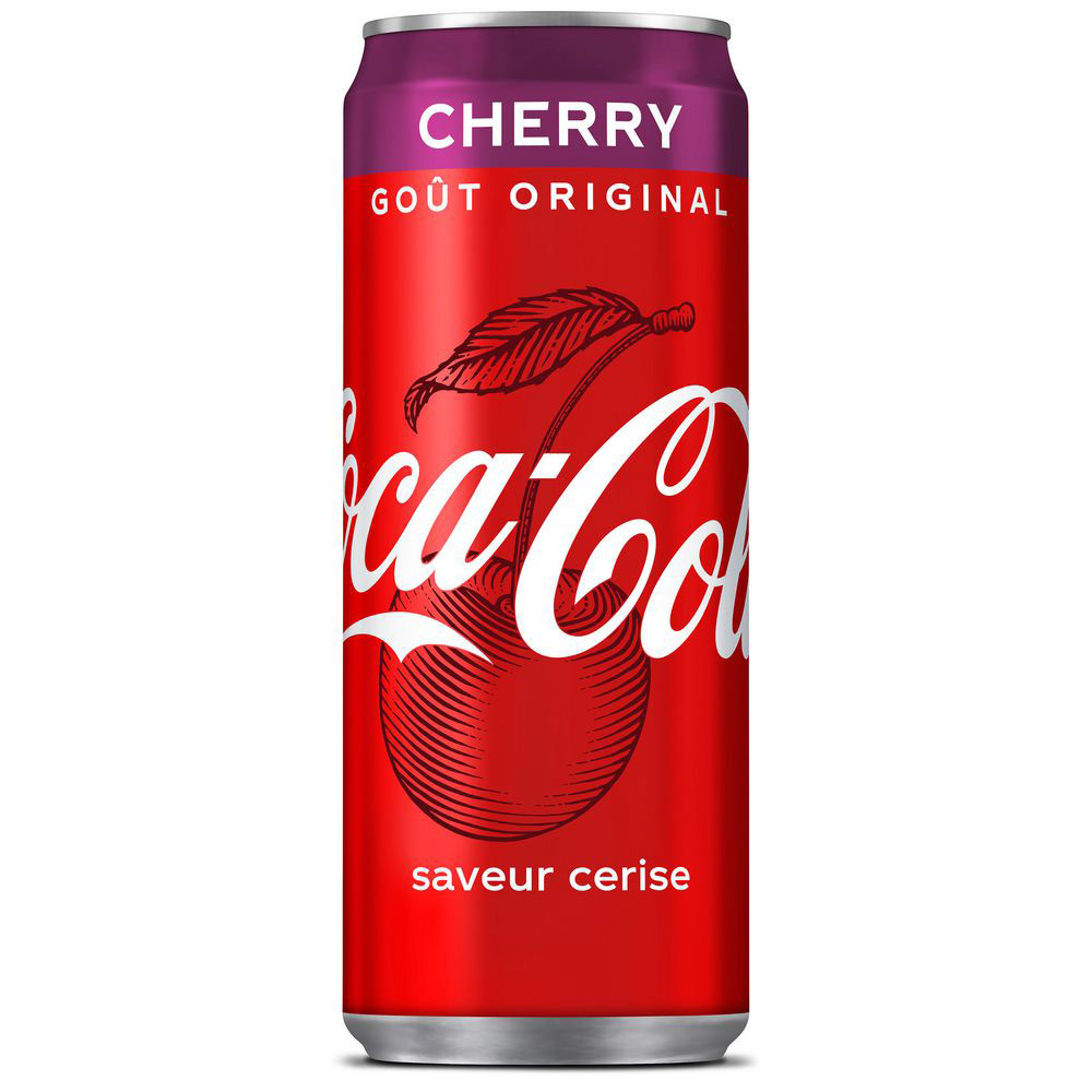 CocaCola Cherry saveur cerise de 33 cl Achat pas cher