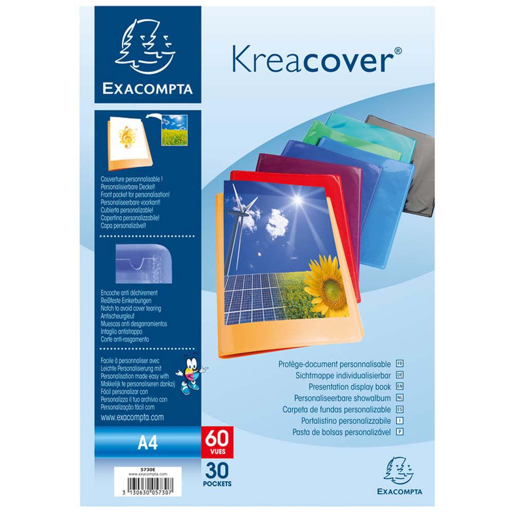 Protge document personnalisable Exacompta - PP Kreacover - 60 vues assortis