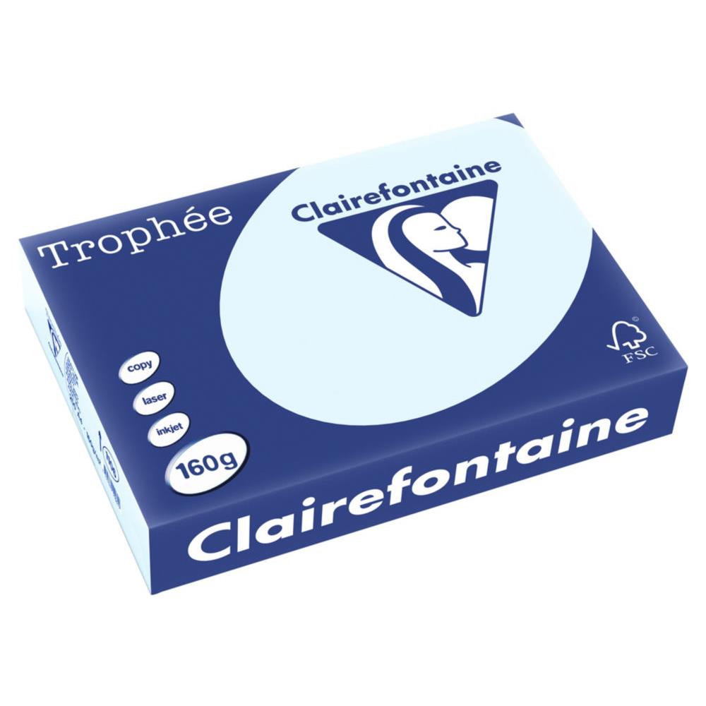 Papier Trophee - bleu - teinte pastel - 160 g - A4 - ramette de 250 feuilles