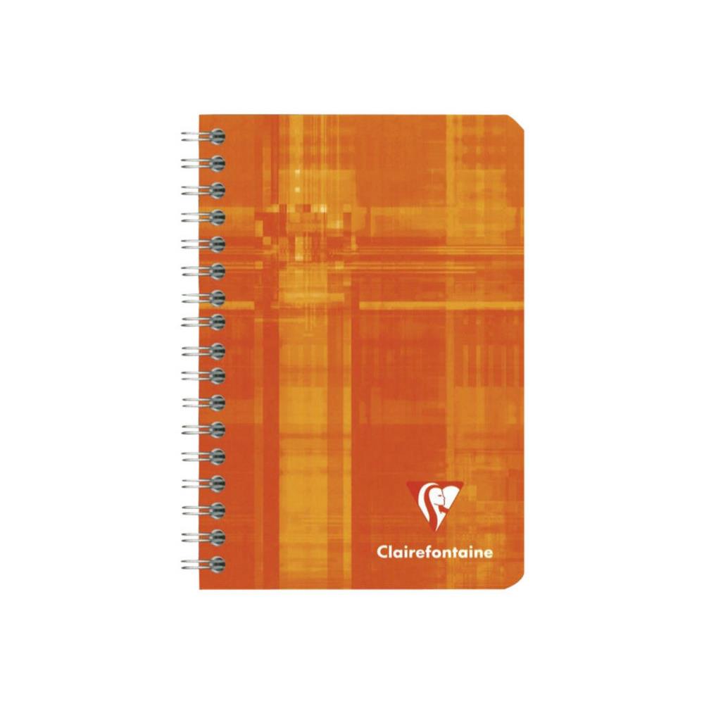 Carnet spiral Clairefontaine - 100 pages - 9,5 x 14 cm - petits carreaux