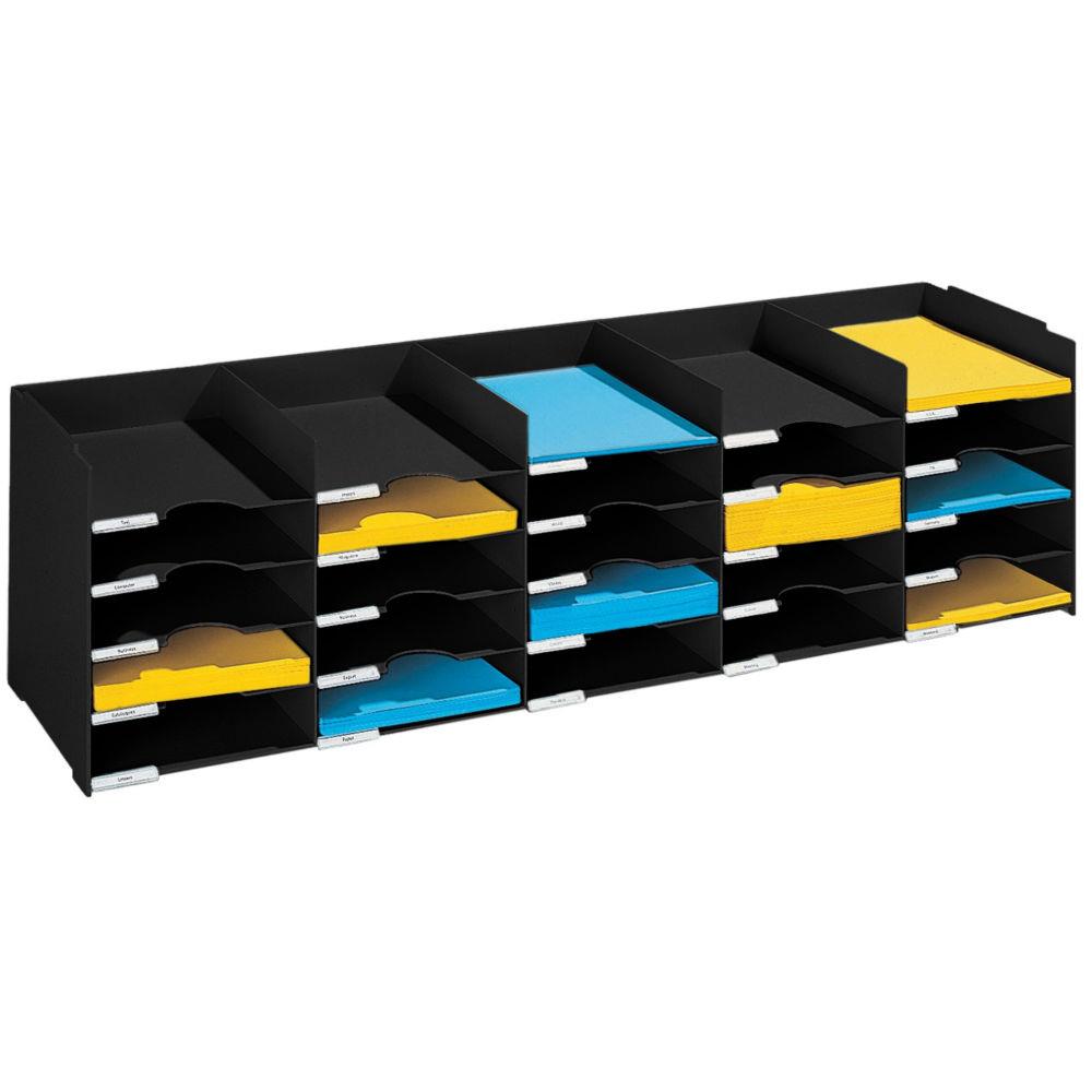 Trieur multicases - largeur 112 cm - noir