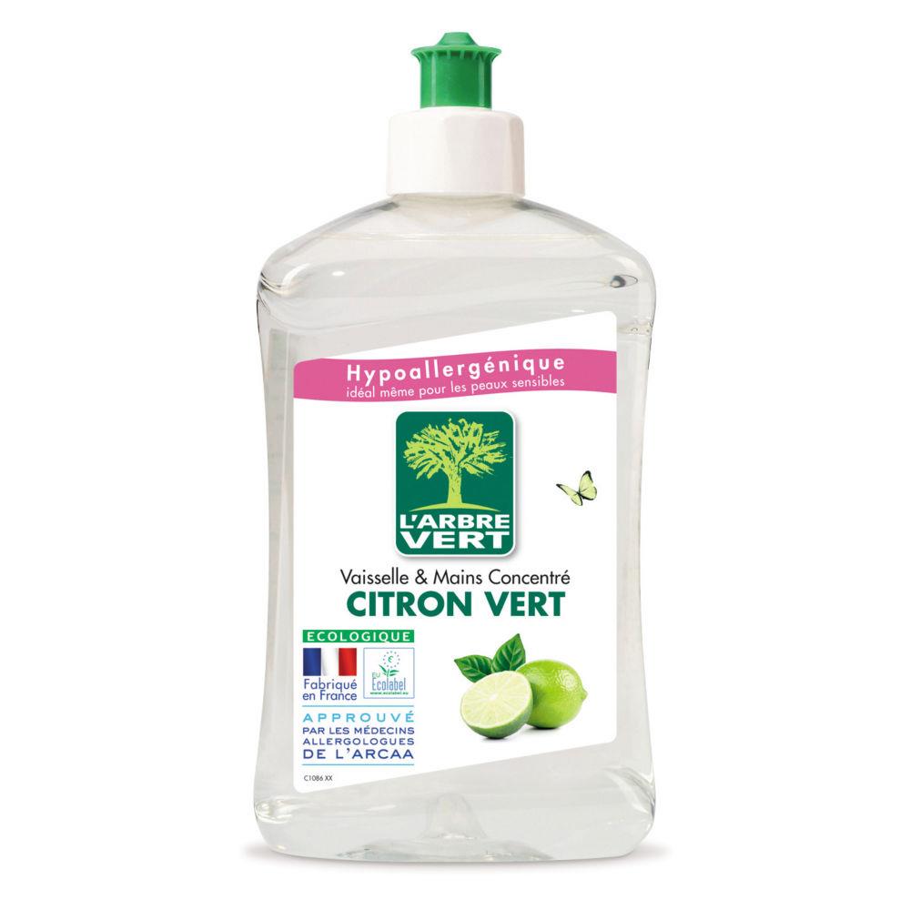 Liquide vaisselle cologique L'Arbre Vert - 500 ml - Parfum citron vert