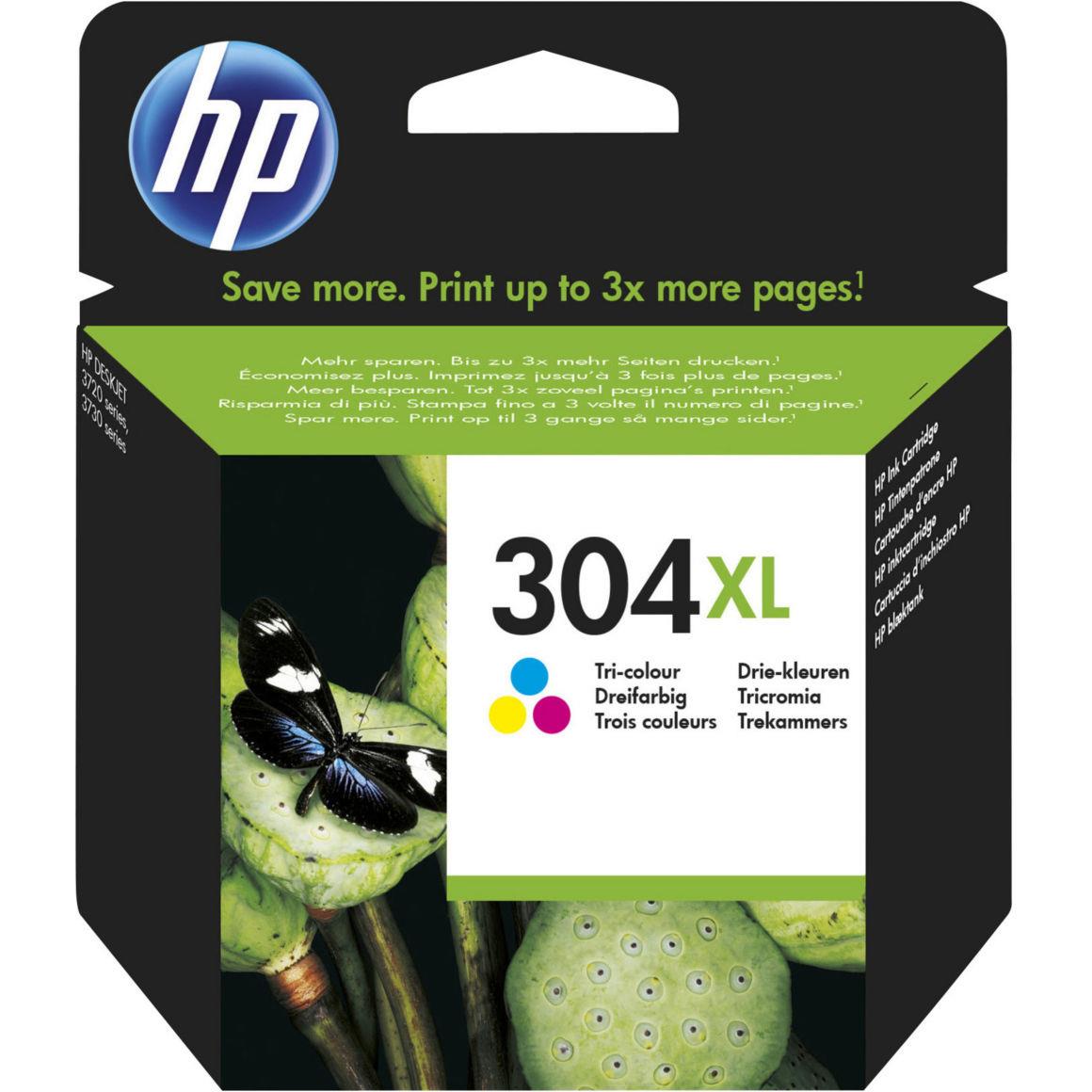 Cartouches pour imprimantes - Hp 304xl cartouche d'encre trois couleurs grande capacit authentique