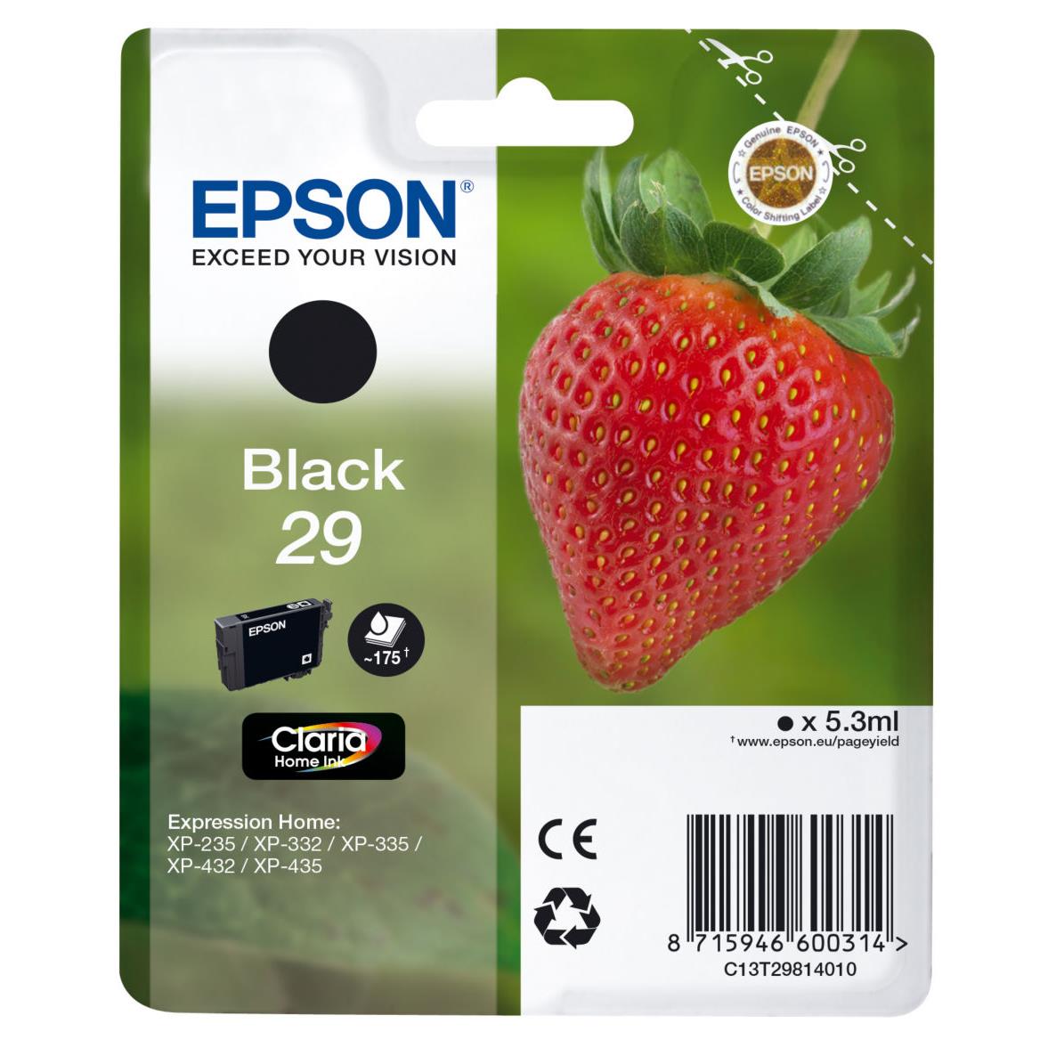 Cartouches pour imprimantes - Epson strawberry cartouche "fraise" 29 - encre claria home n