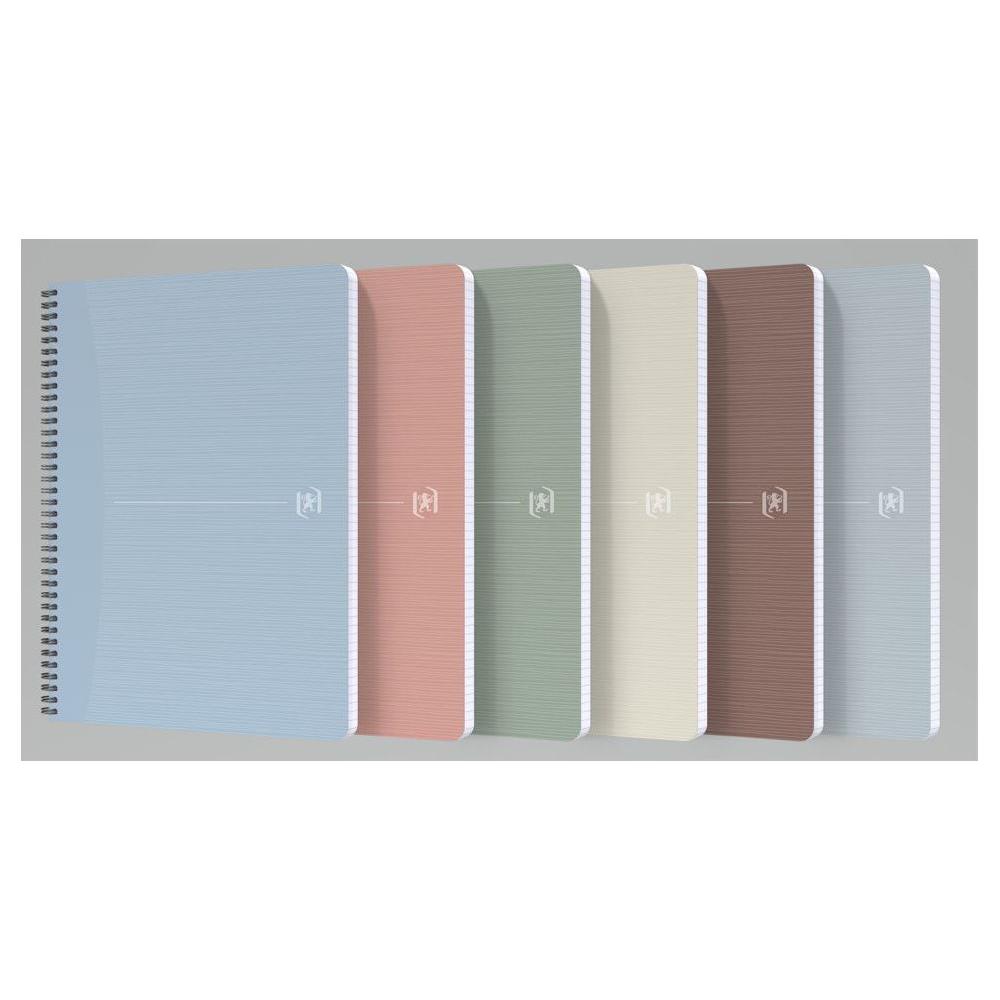 Cahier  double spirale Oxford My Rec'up A4 coloris assorties - 5x5 - 100 pages