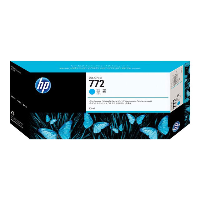 Hp 772 cartouche d'encre designjet cyan, 300 ml