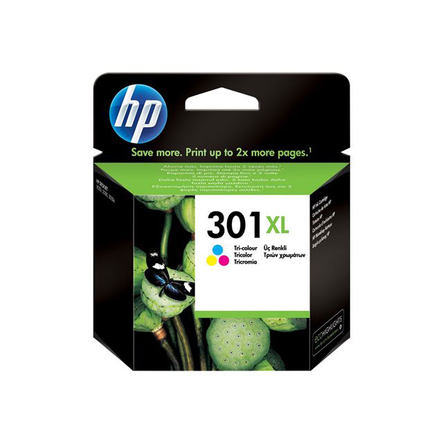 Cartouches pour imprimantes - Hp 301xl cartouche d'encre trois couleurs grande capacit authentique